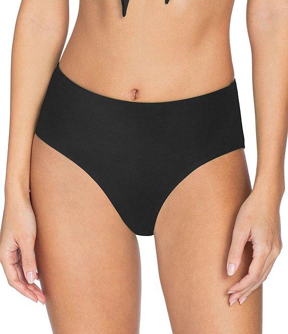 ROBIN PICCONE Ava Solid High Waist Swim Bottom Product Image