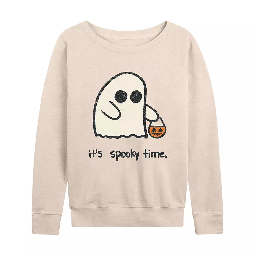 Women's It's Spooky Time Halloween French Terry Long Sleeve Tee,  Product Image