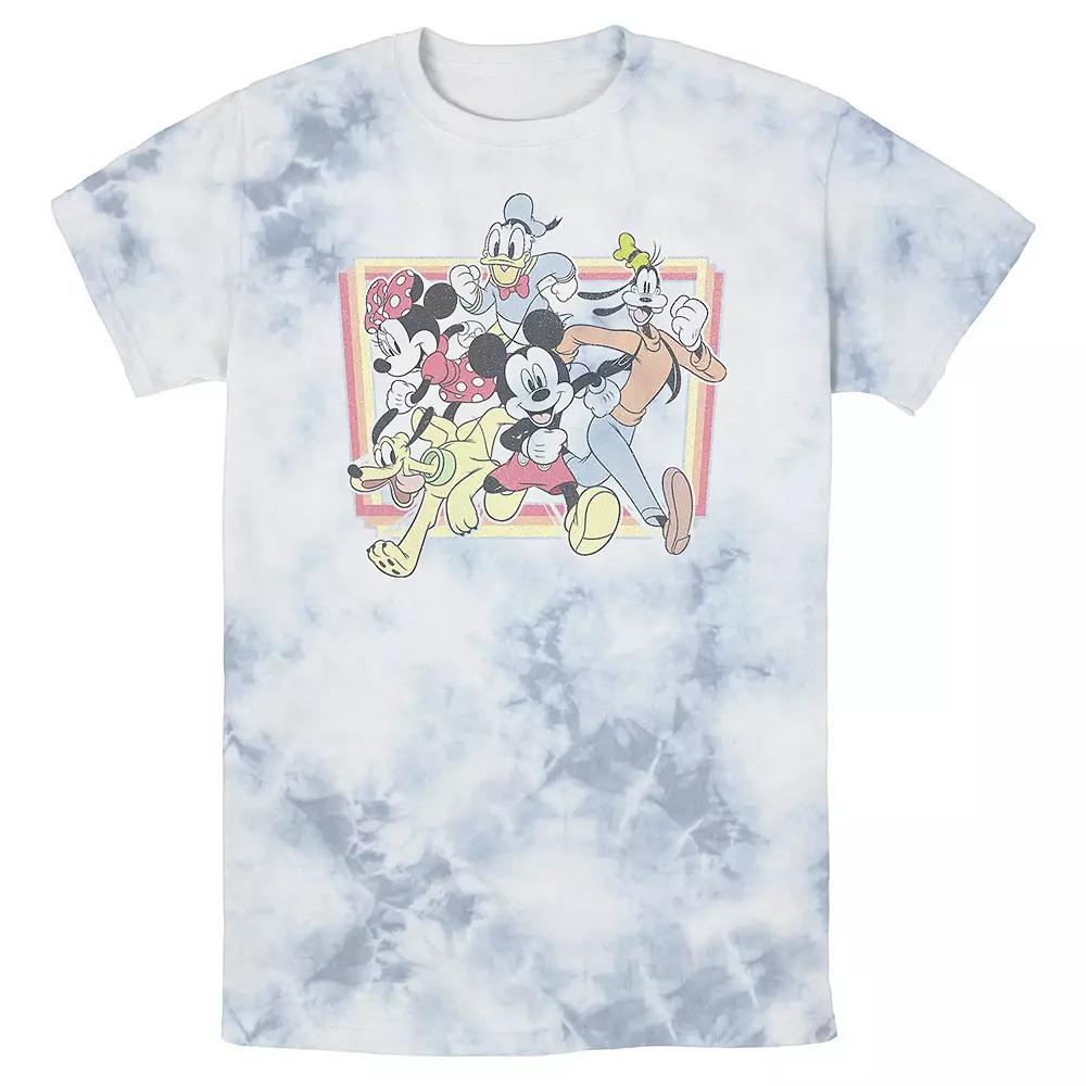 Men's Disney Mickey Mouse & Friends Burst Through Portrait Bomabrd Wash Tee,  Product Image