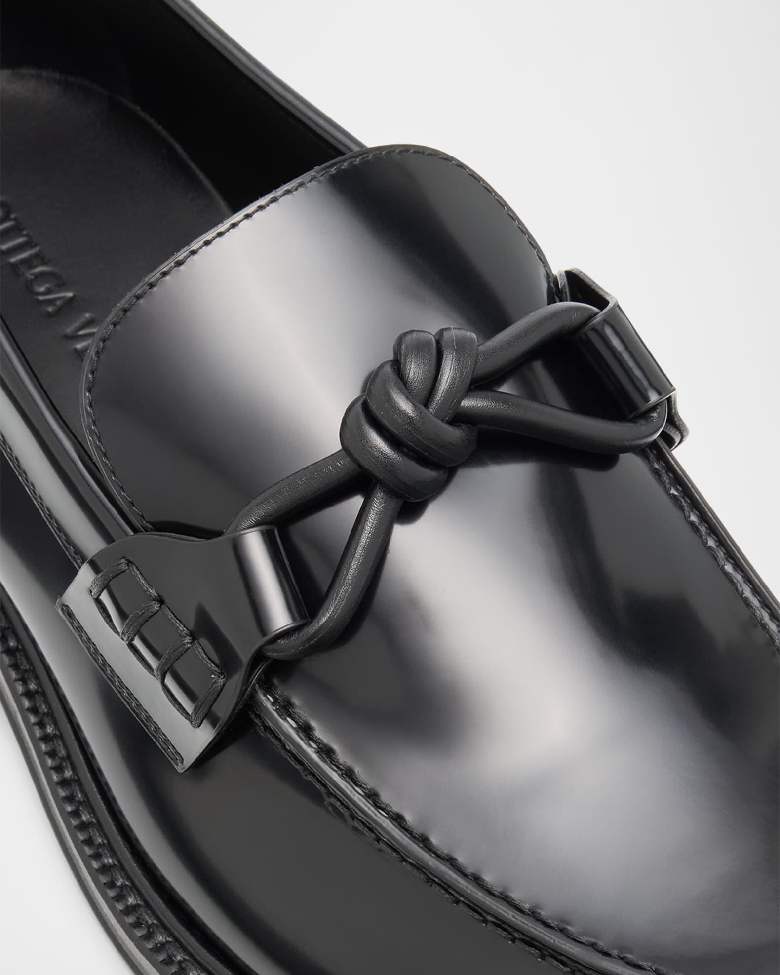 Men's Tie Brushed Calfskin Bit Loafers Product Image