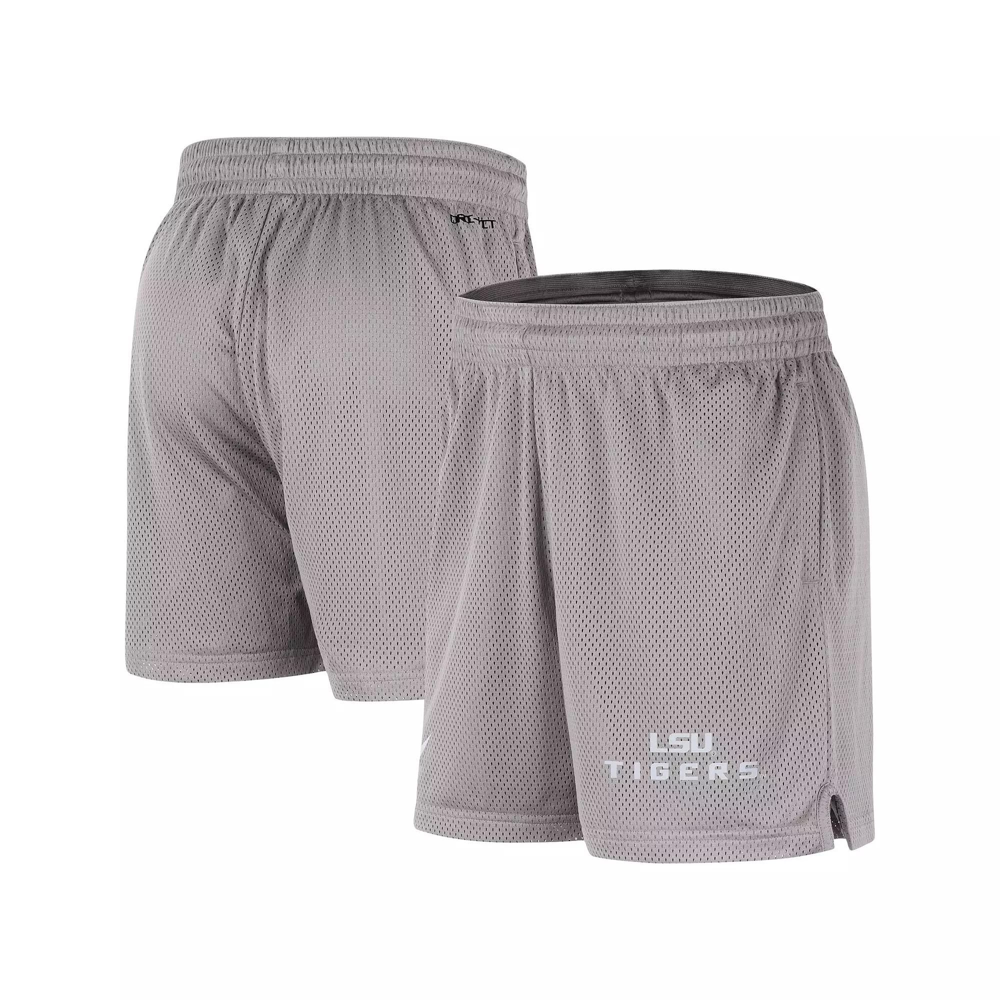 Men's Nike Gray LSU Tigers Mesh Performance Shorts, Size: XL, Grey Product Image