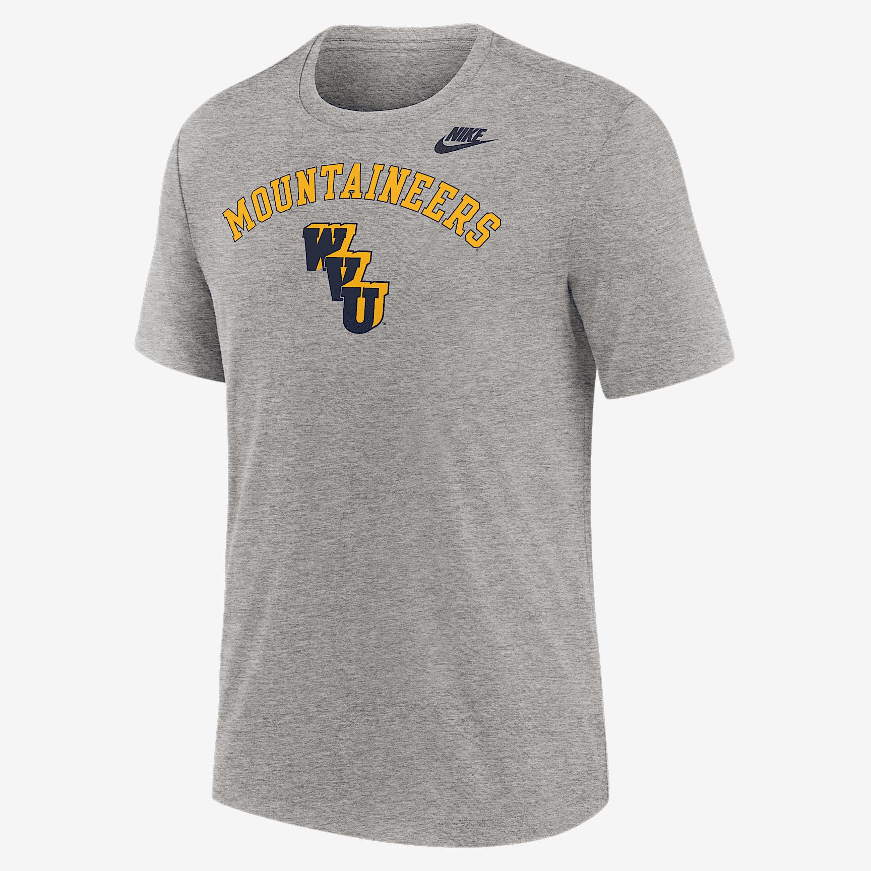 West Virginia Legacy Arch Nike Mens College T-Shirt | NJFD06GWVV-CXE Product Image