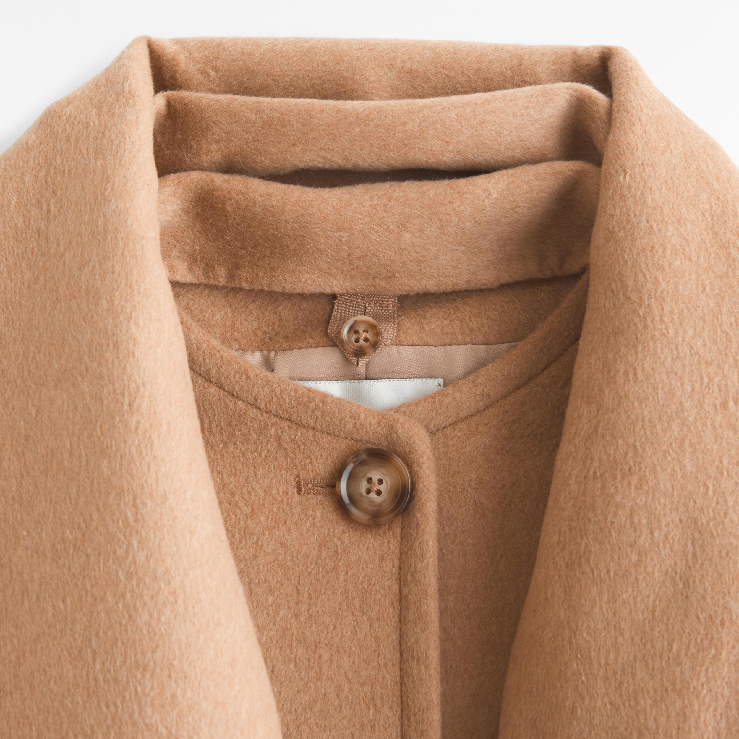 Removable Scarf Wool-Blend Coat Product Image