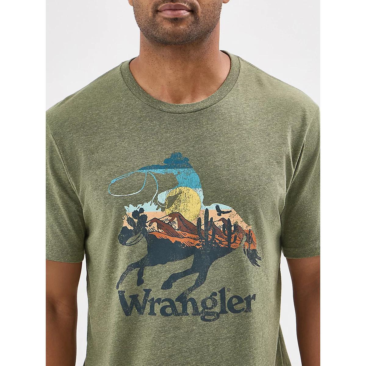 Men's Horse Rider Graphic T-Shirt in Sage Product Image
