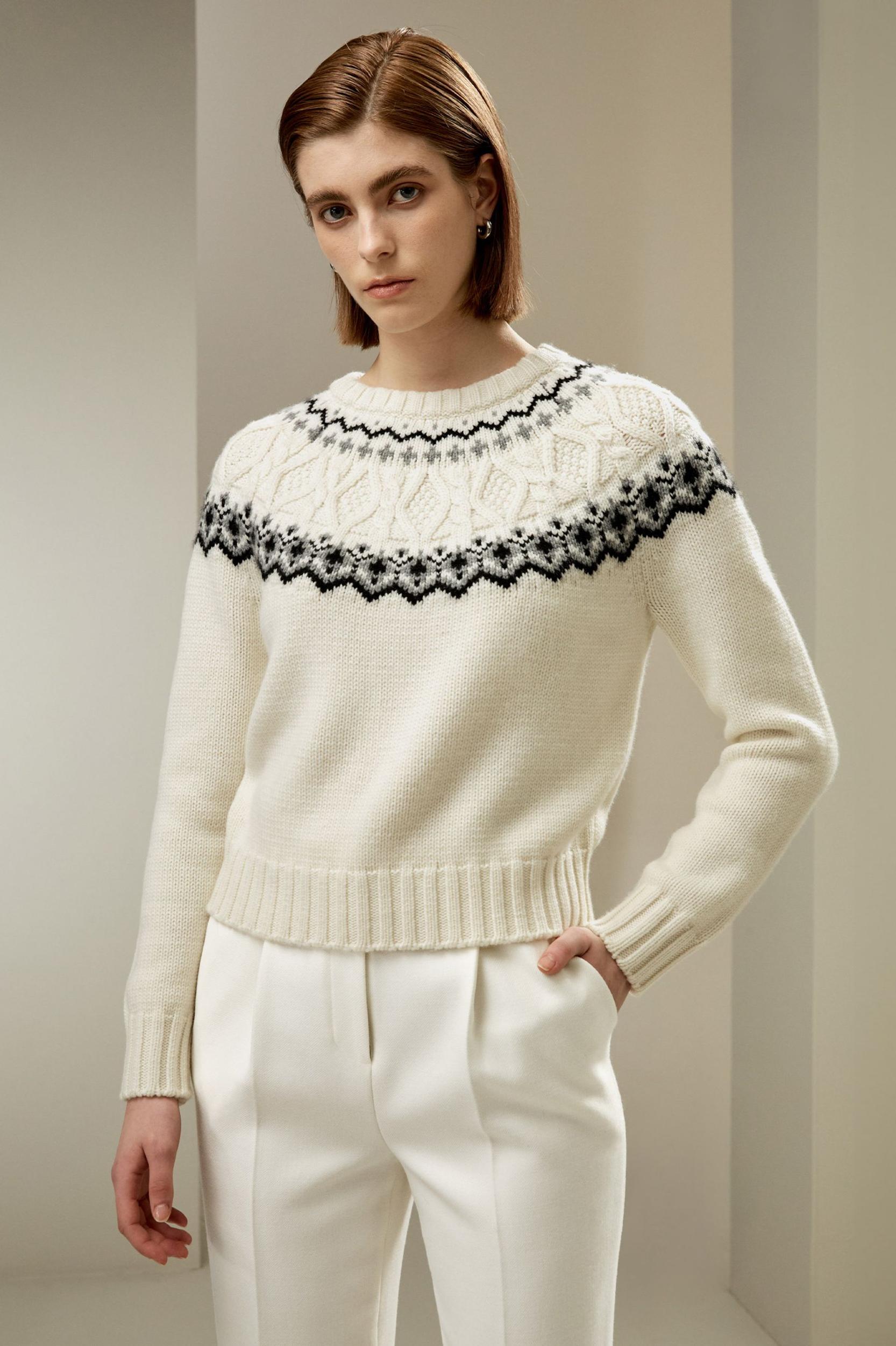 Fair Isle Crewneck Sweater Product Image
