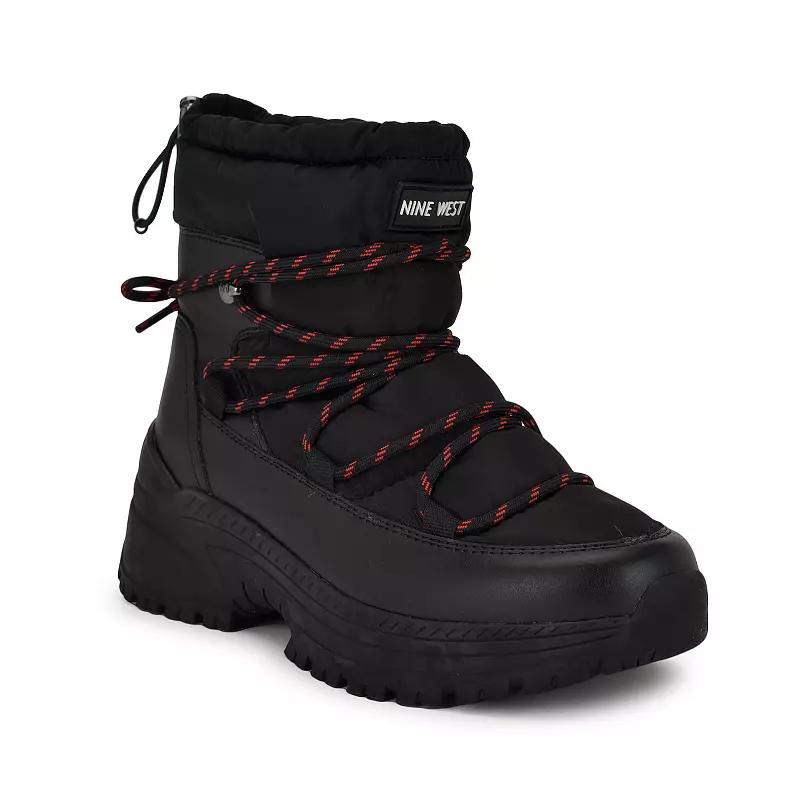 Nine West Dyme Women's Lace-Up Casual Ankle Boots, Size: 8.5, Black Product Image