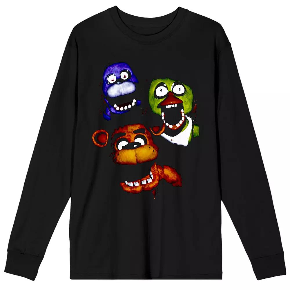 Men's Five Nights at Freddy's Group Portrait Long Sleeve Graphic Tee,  Product Image