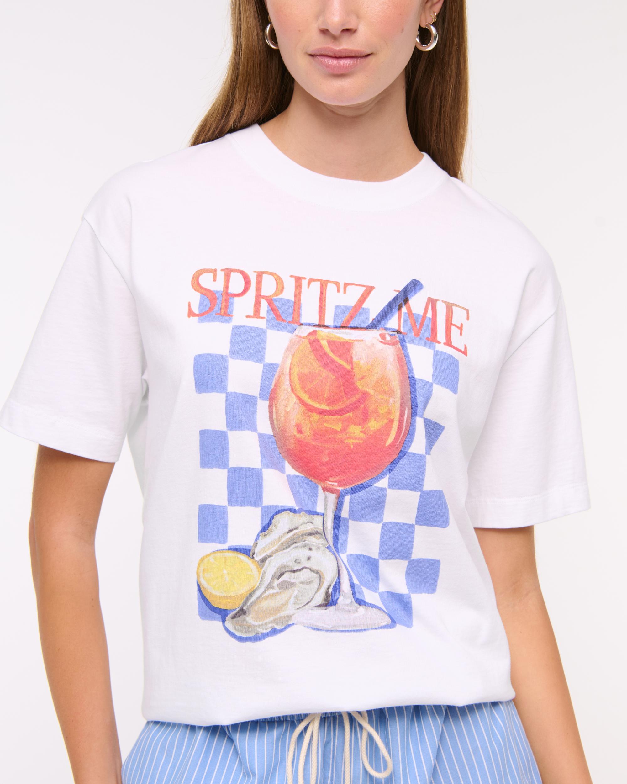 Oversized Spritz Me Graphic Tee Product Image