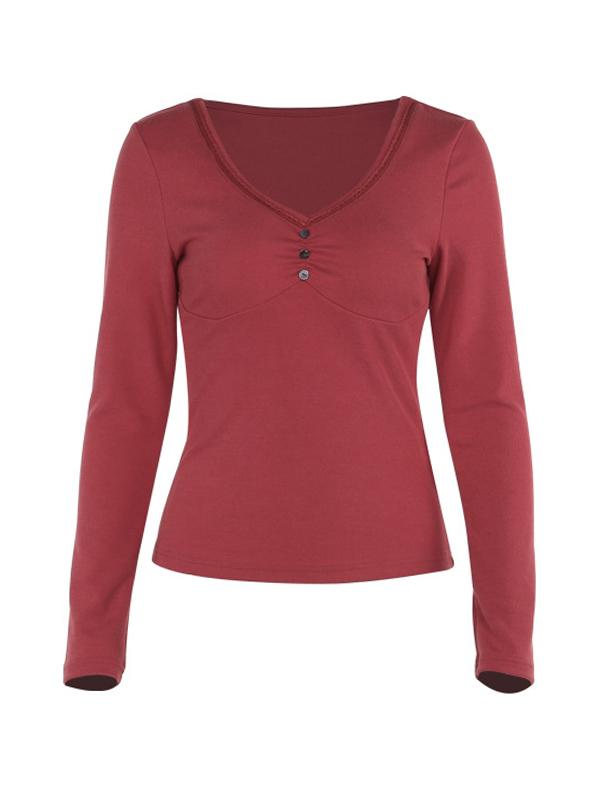 Casual Long Sleeves Tee Product Image