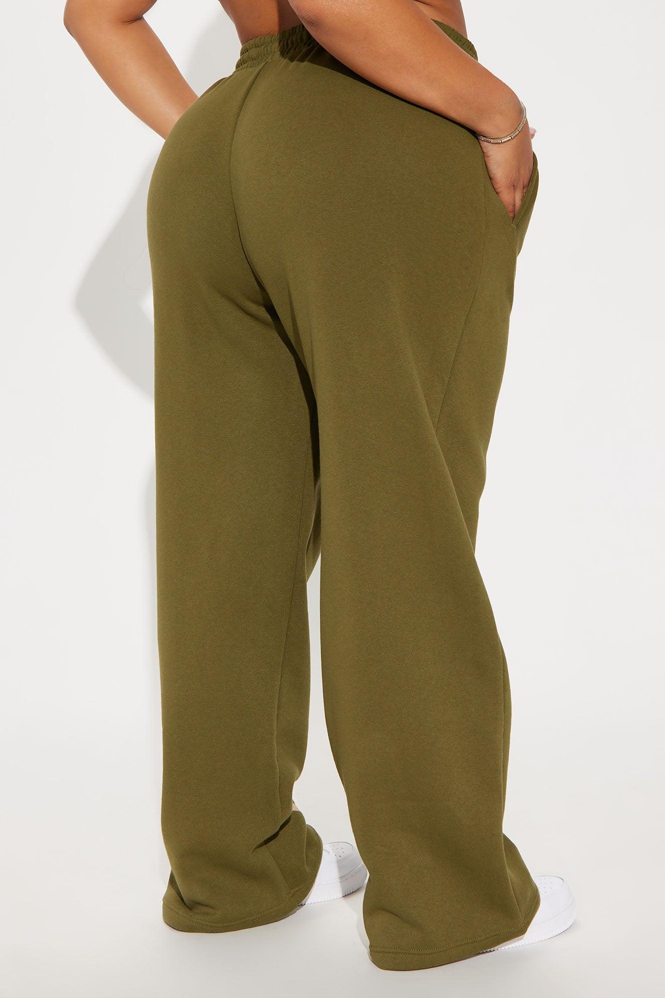 Von Dutch Vintage Wide Leg Pant - Olive Product Image