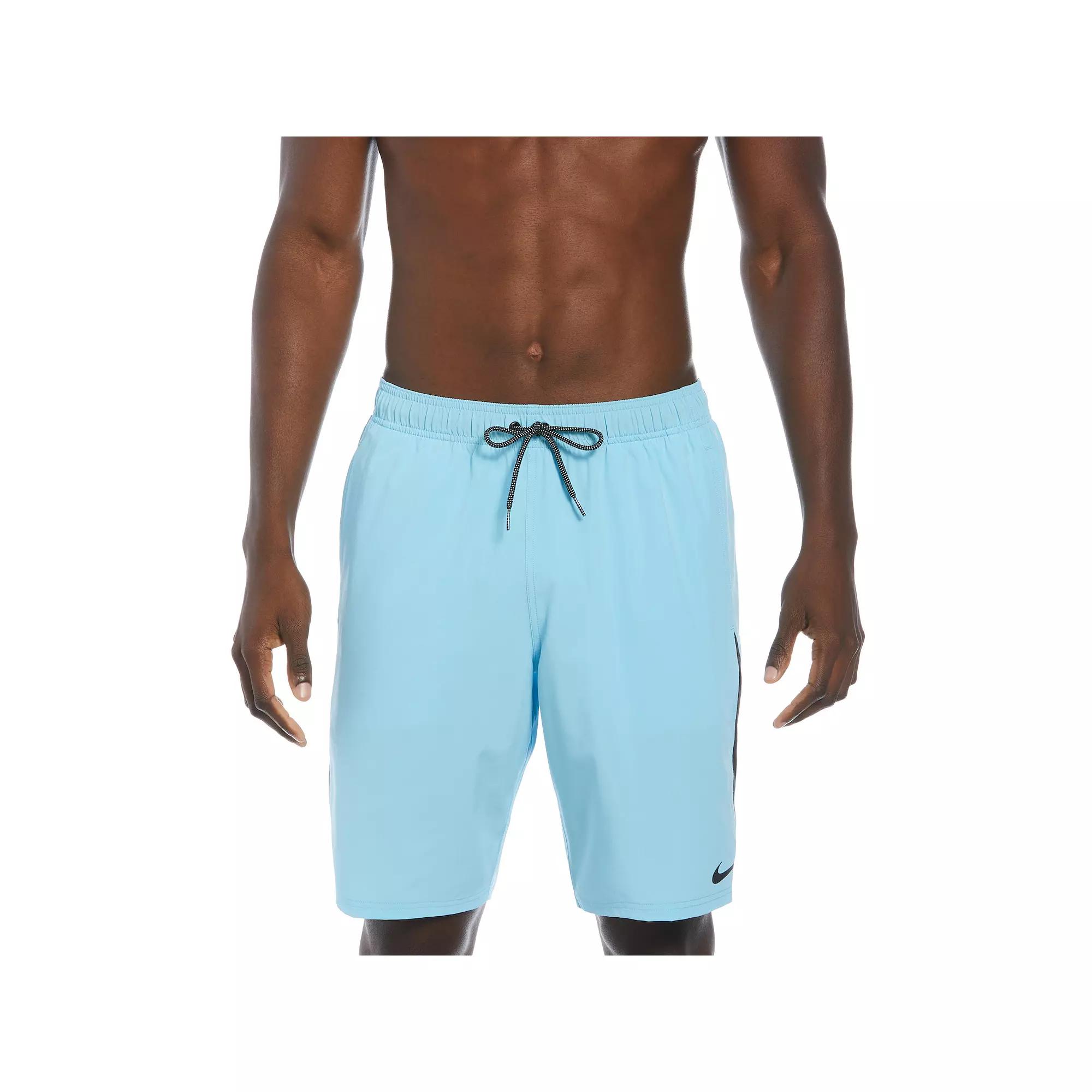 Mens Nike 9 Core Contend Swim Trunks Green Product Image