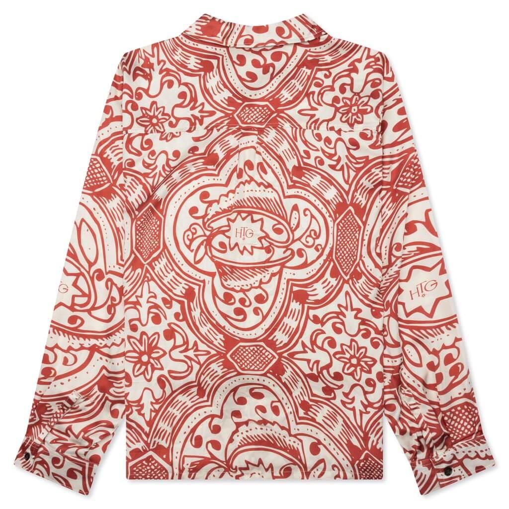 L/S Printed Woven - Brick Male Product Image