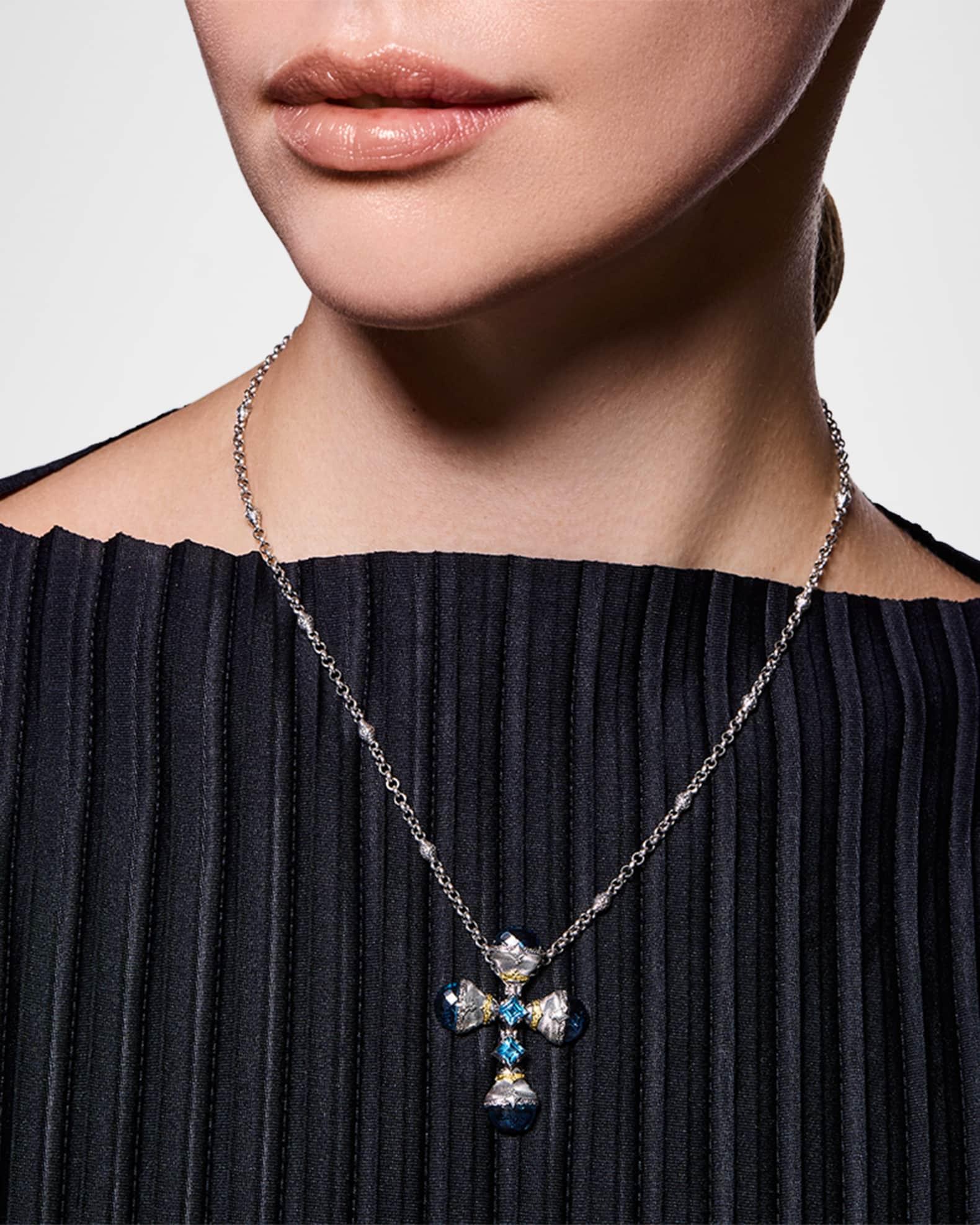 Kyma Blue Spinel and Swiss Blue Topaz Necklace Product Image