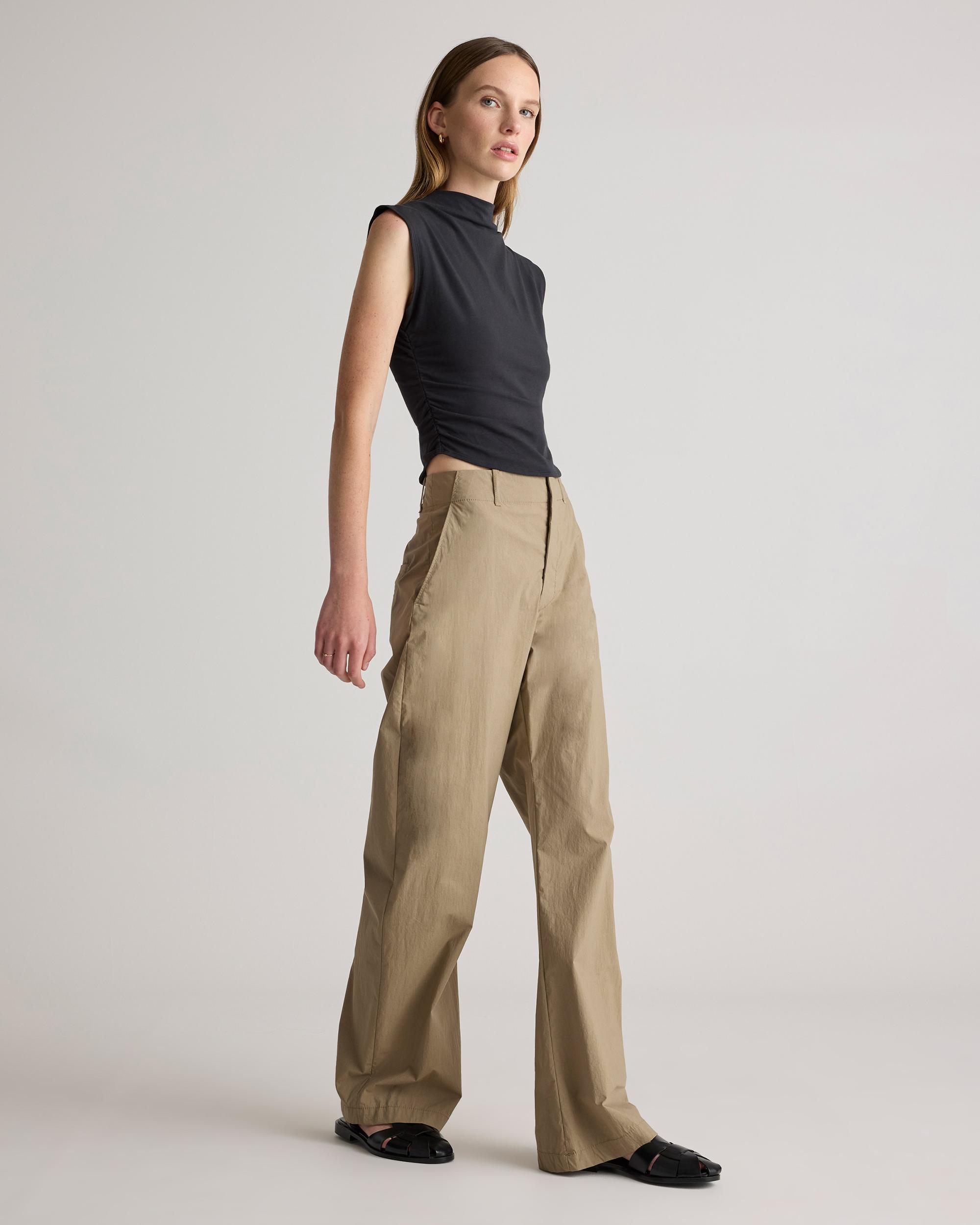 Quince | Women's Stretch Cotton Jersey Sleeveless Mock Neck Top Size XL, Organic Cotton Product Image