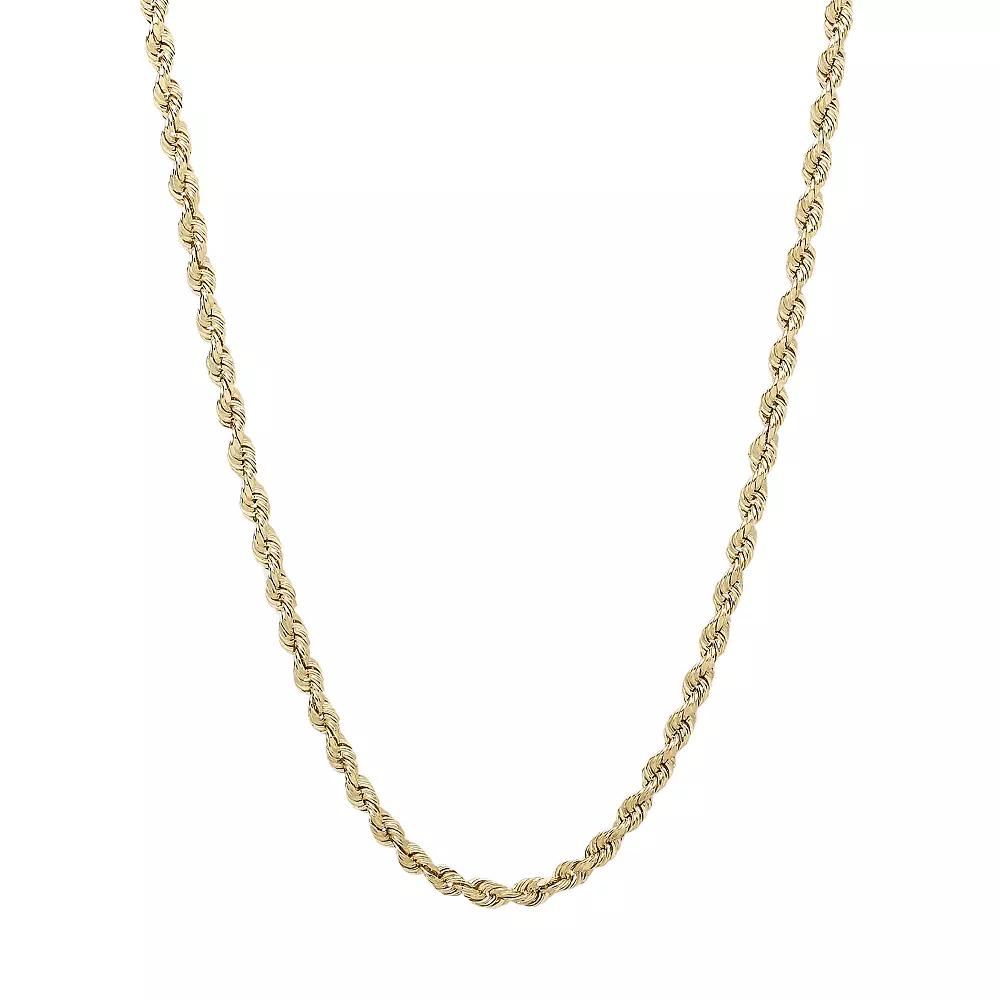 Everlasting Gold 14k Gold Rope Chain Necklace, Women's, Size: 20", Yellow Product Image