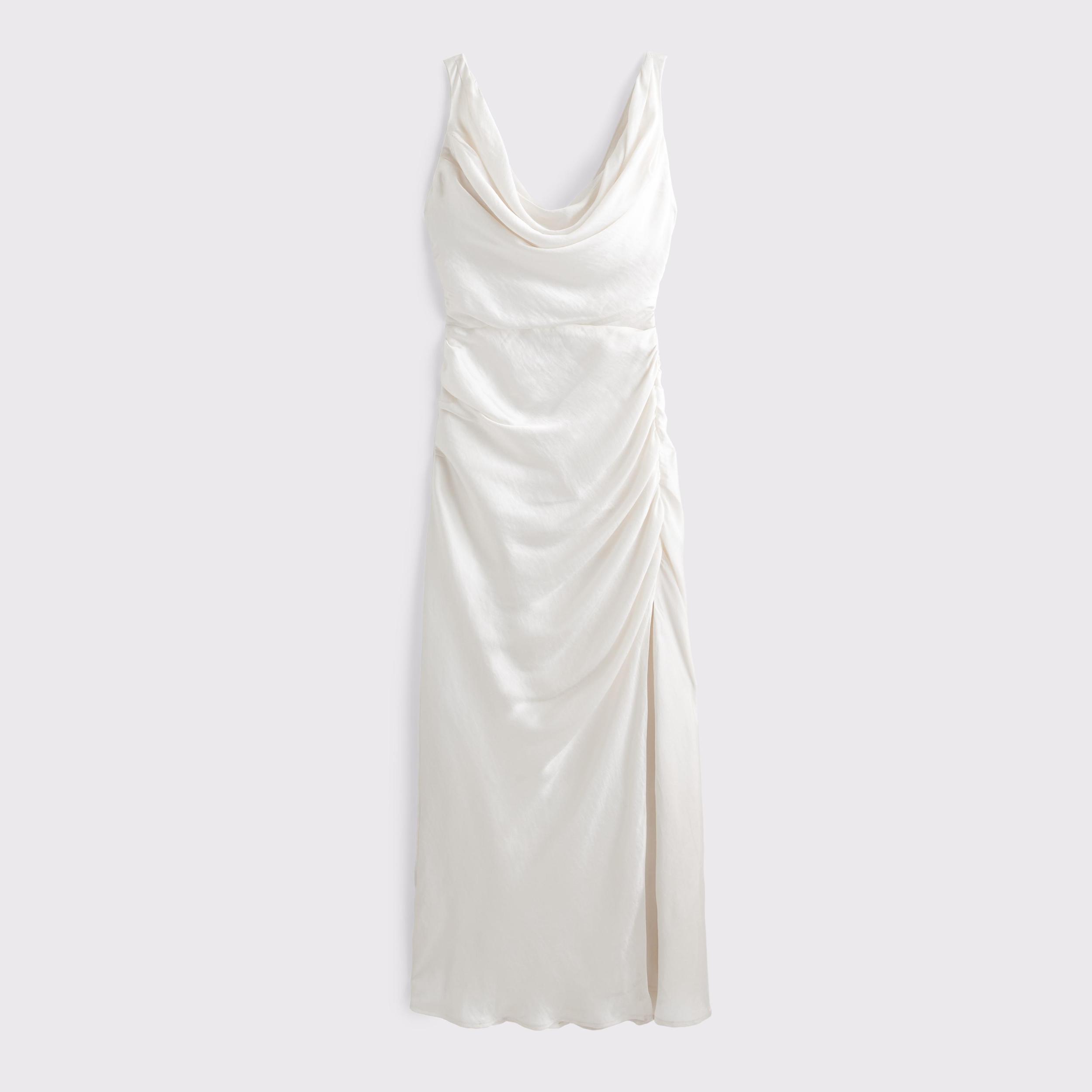 Cowl Neck Draped Maxi Dress Product Image