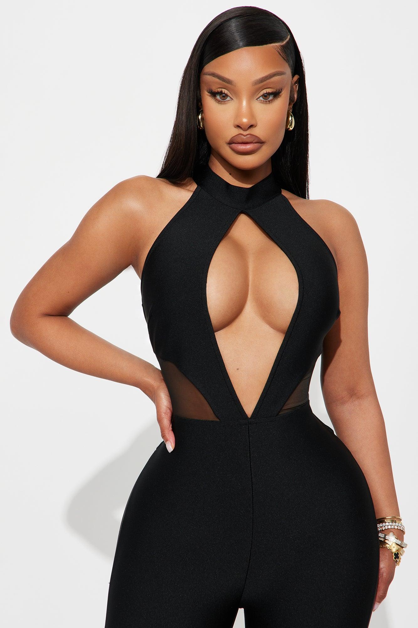 All Yours Bandage Backless Jumpsuit - Black Female Product Image