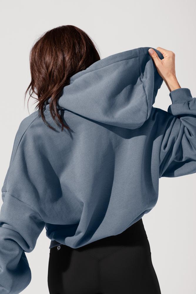 Zip Cloud Hoodie - Denim Blue Product Image