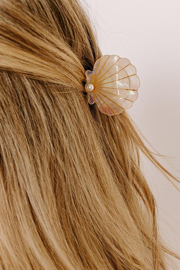 Seashells And Sunshine Hair Claw Clip in Champagne Product Image