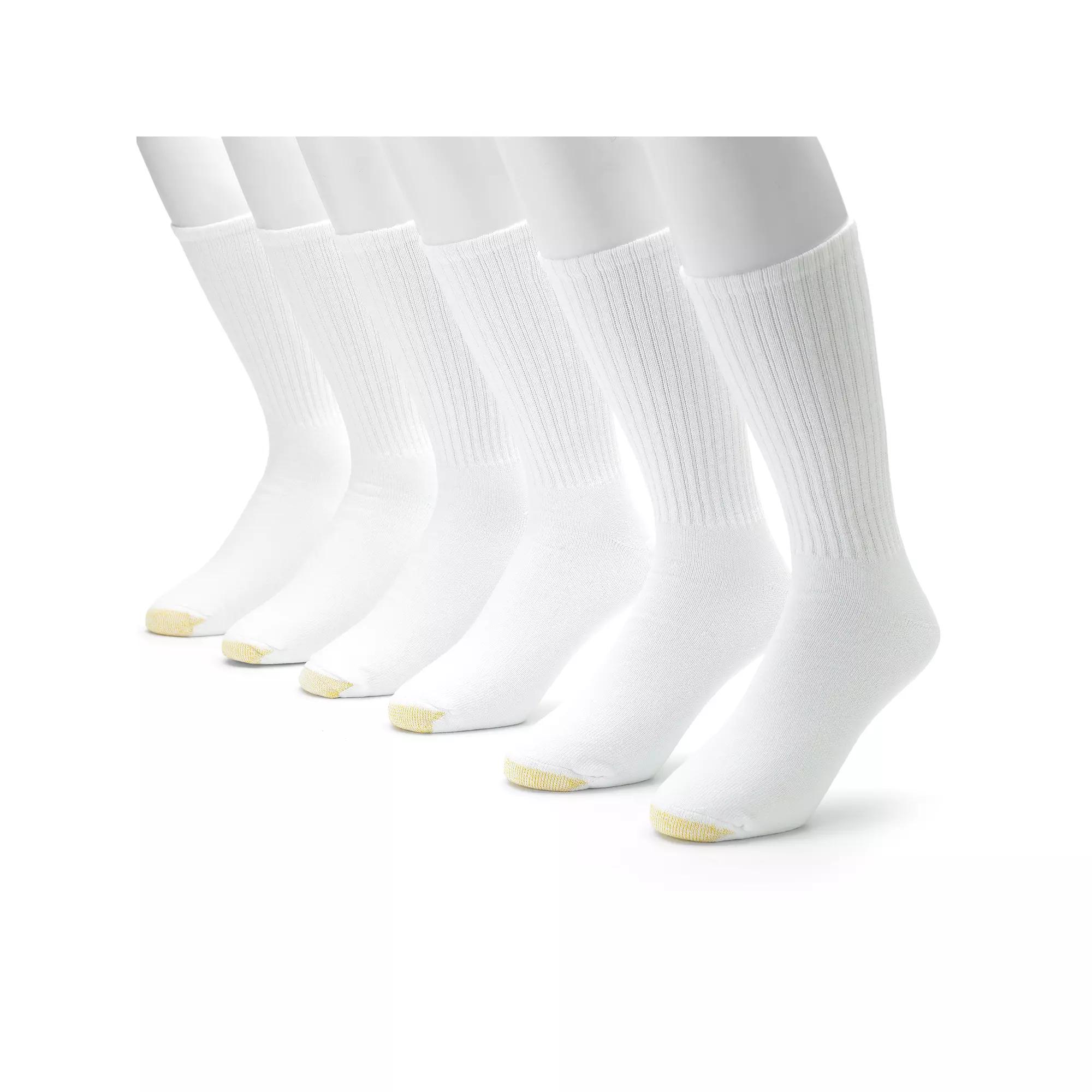 Cotton Cushion Big & Tall Crew Socks 6-Pack Product Image