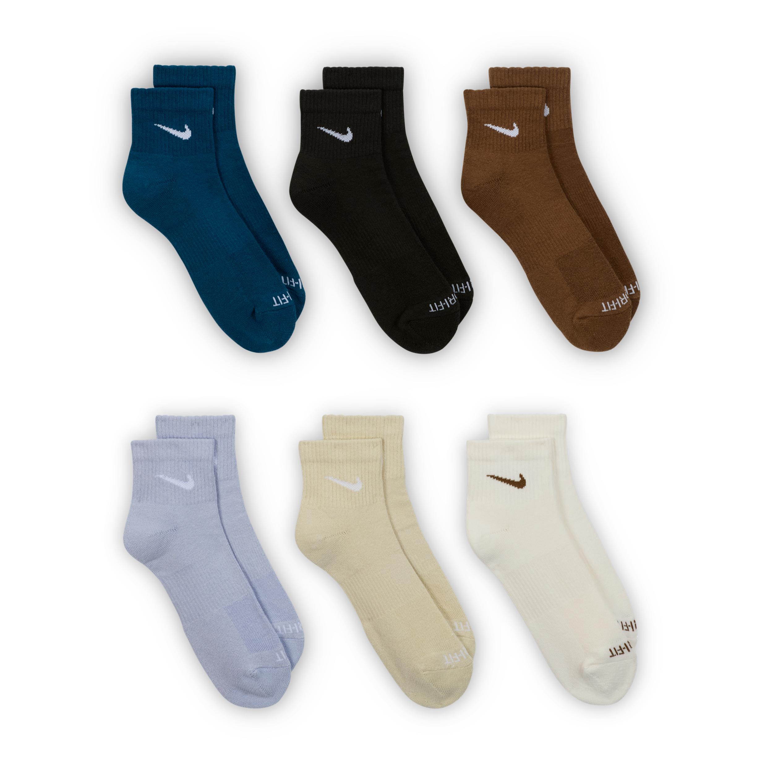Nike Mens Everyday Plus Cushioned Training Ankle Socks (6 Pairs) | SX6899-970 Product Image