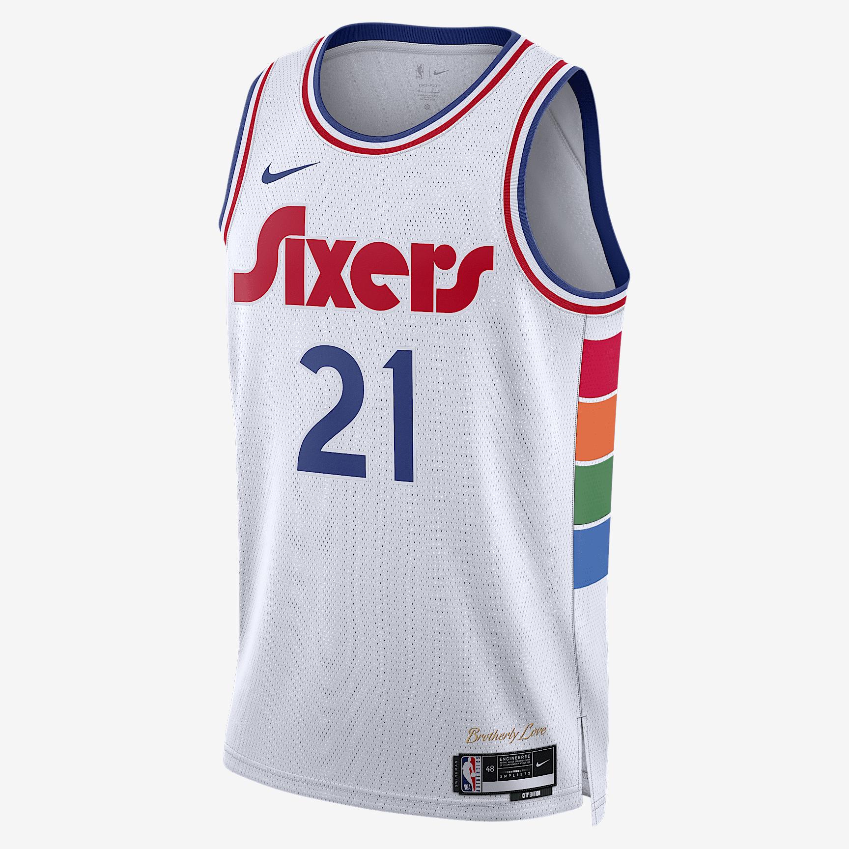 Joel Embiid Philadelphia 76ers 2024/25 City Edition Nike Men's Dri-FIT NBA Swingman Jersey Product Image