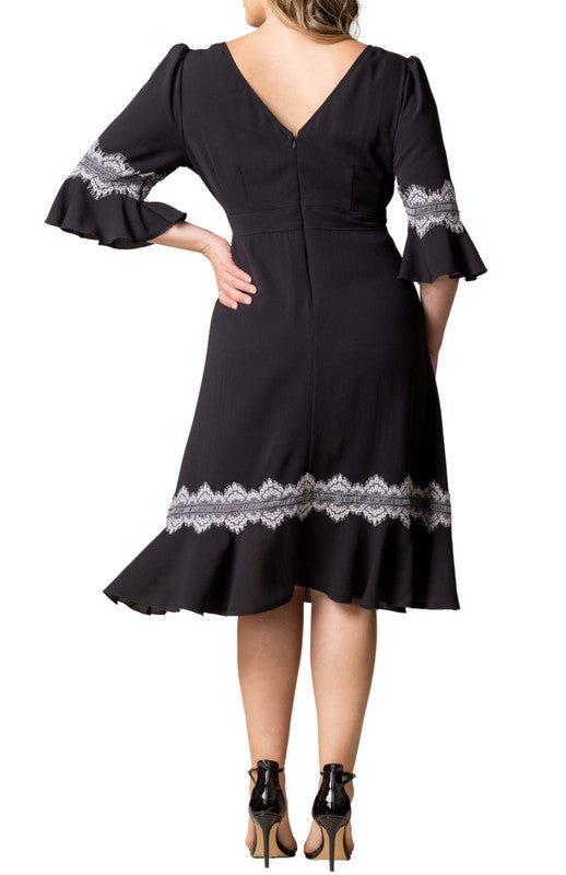 Villa Lace Trim Cocktail Dress - Plus Product Image