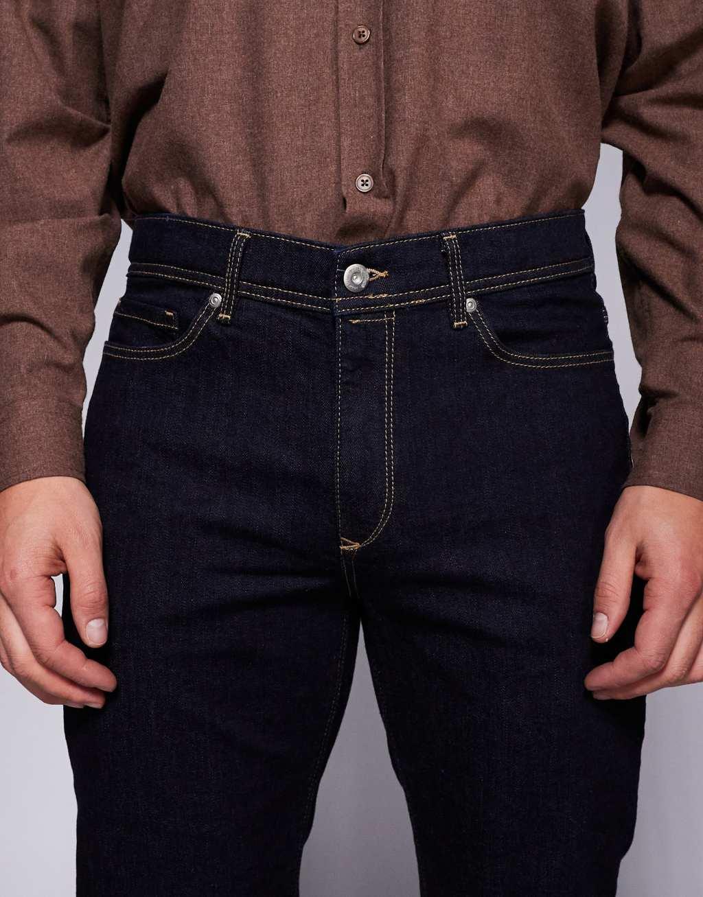 River Island skinny fit jeans in indigo wash Product Image