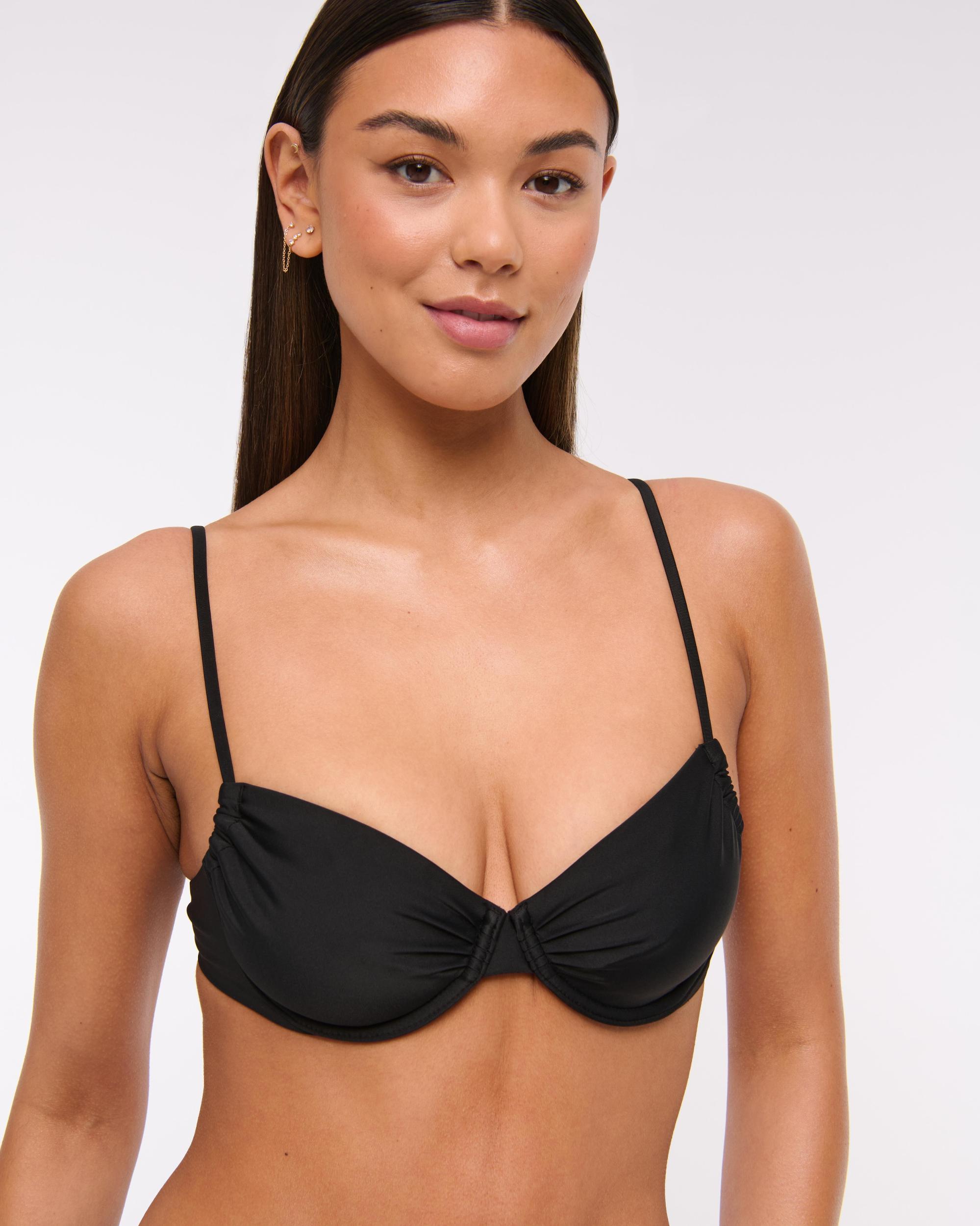Ruched Underwire Bikini Top Product Image