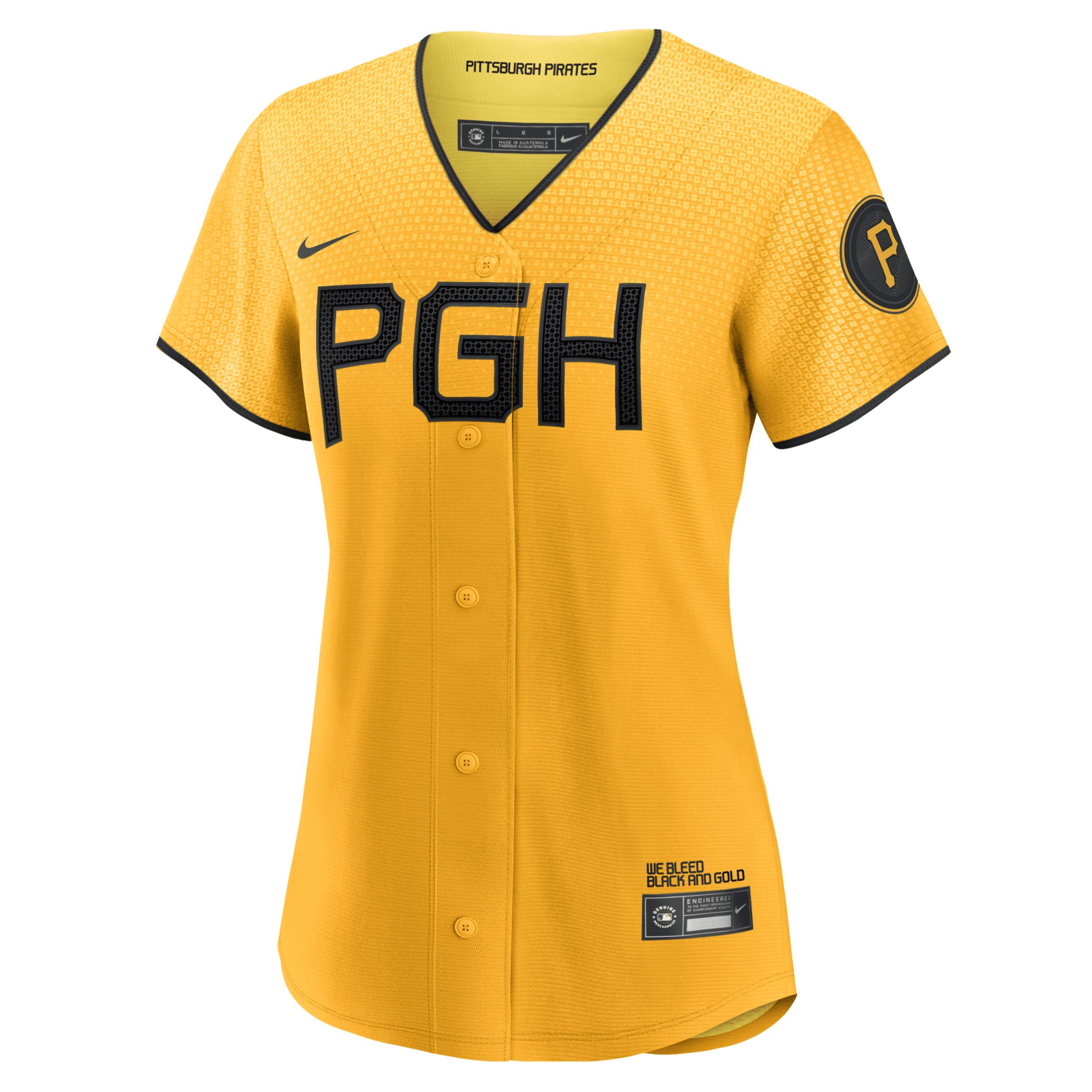 Nike Men's MLB Pittsburgh Pirates City Connect (Bryan Reynolds) Replica Baseball Jersey Product Image