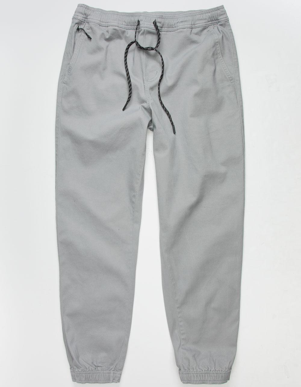 RSQ Mens Twill Jogger Pants - LIGHT GRAY Product Image