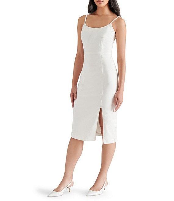 Steve Madden Giselle Denim Scoop Neck Sleeveless Dress Product Image