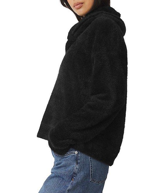 Splendid Rowan Fuzzy Knit Cowl Neck Long Sleeve Top Product Image
