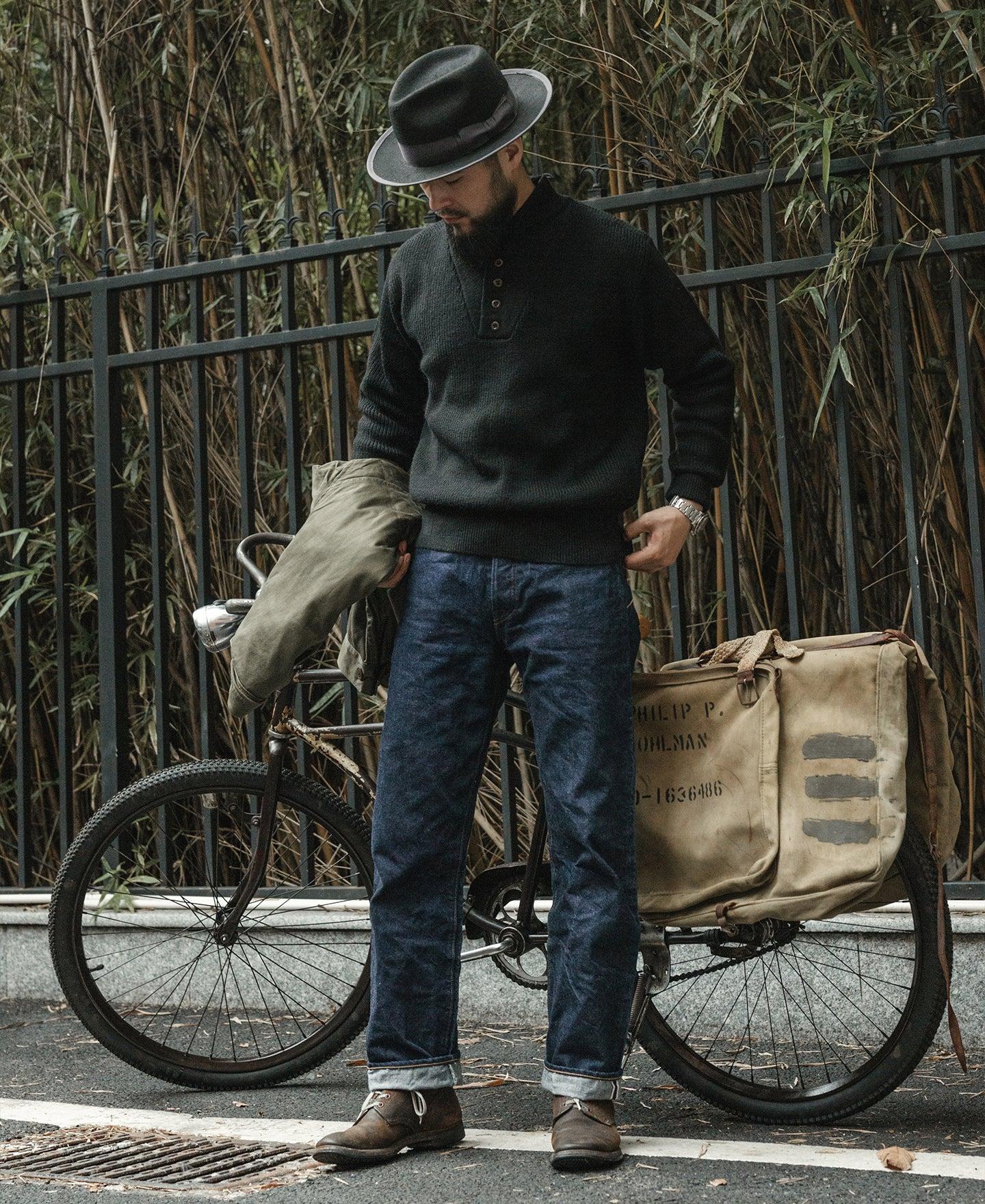 US Army High Neck Wool Sweater - Black Product Image