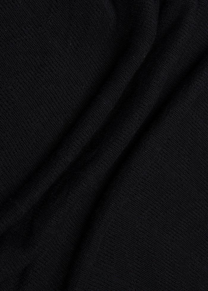 Open Weave Tank Black Product Image