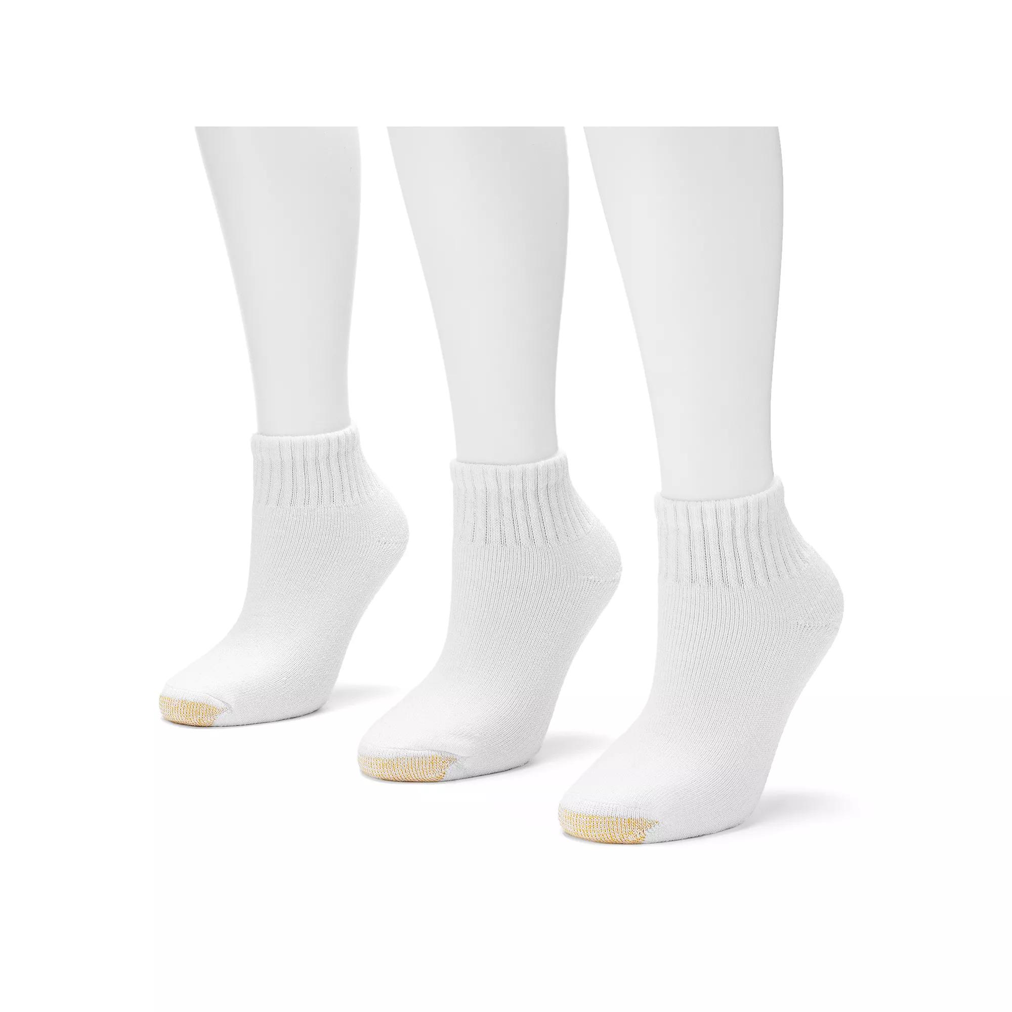 Women's GOLDTOE® 3-pack Ultra Tec Quarter Socks,  Product Image