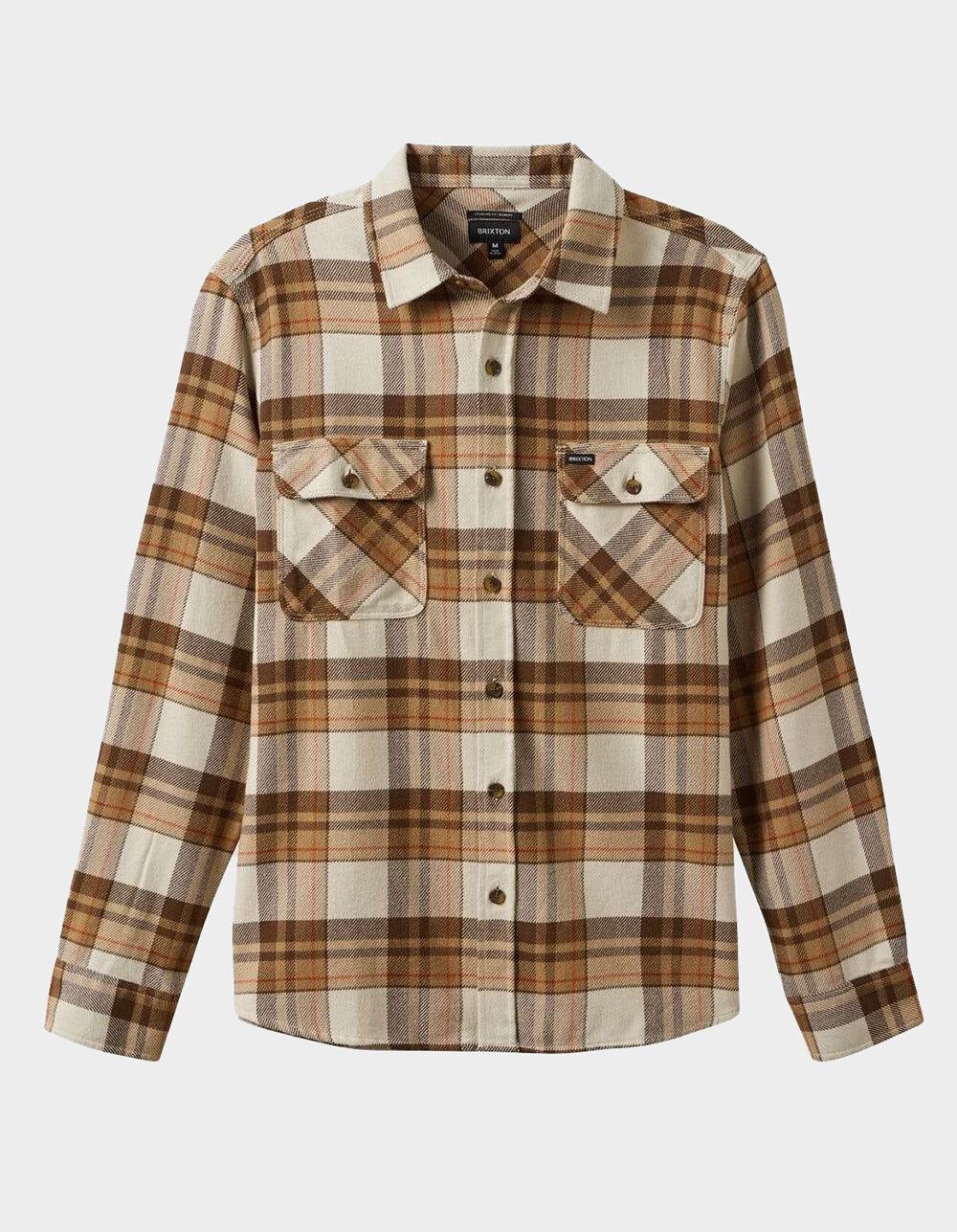 BRIXTON Bowery Mens Flannel - NAVY Product Image