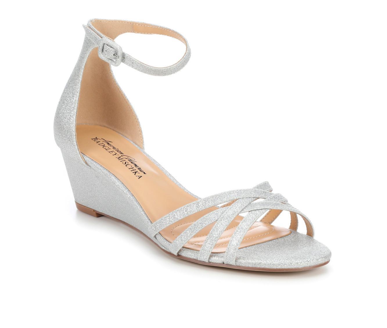 Women's American Glamour BadgleyM Jemi Special Occasion Wedge Sandals Product Image