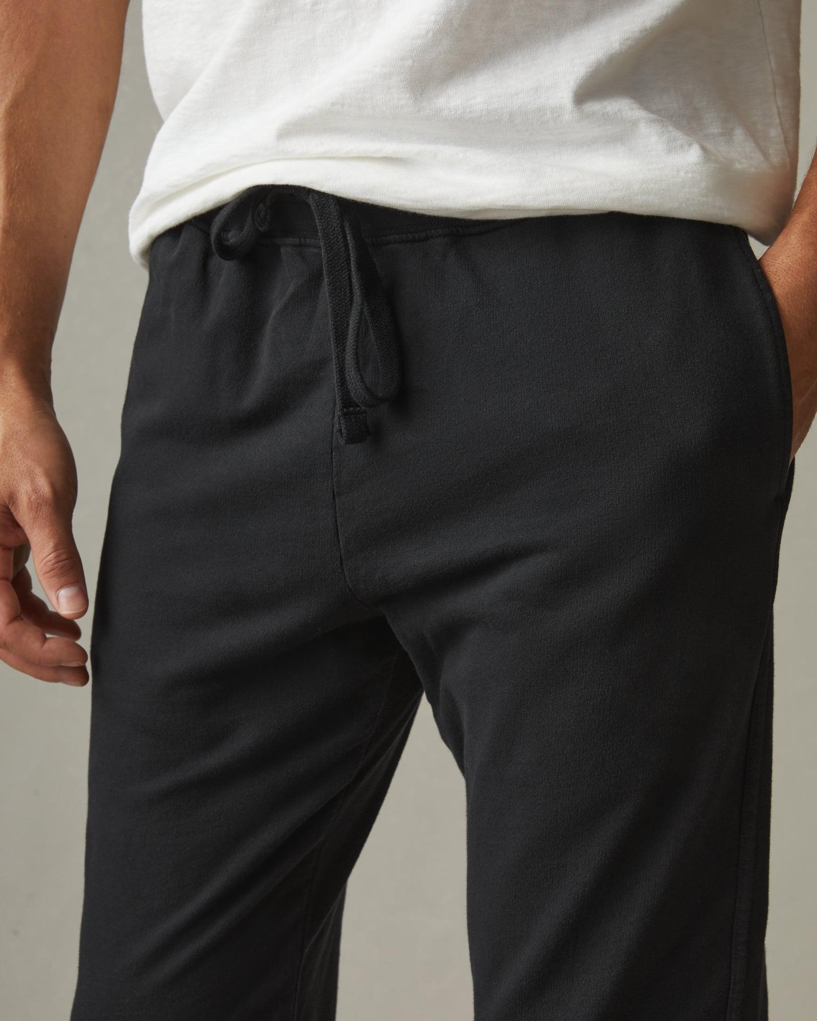 Men's French Terry Jogger - Black Male Product Image