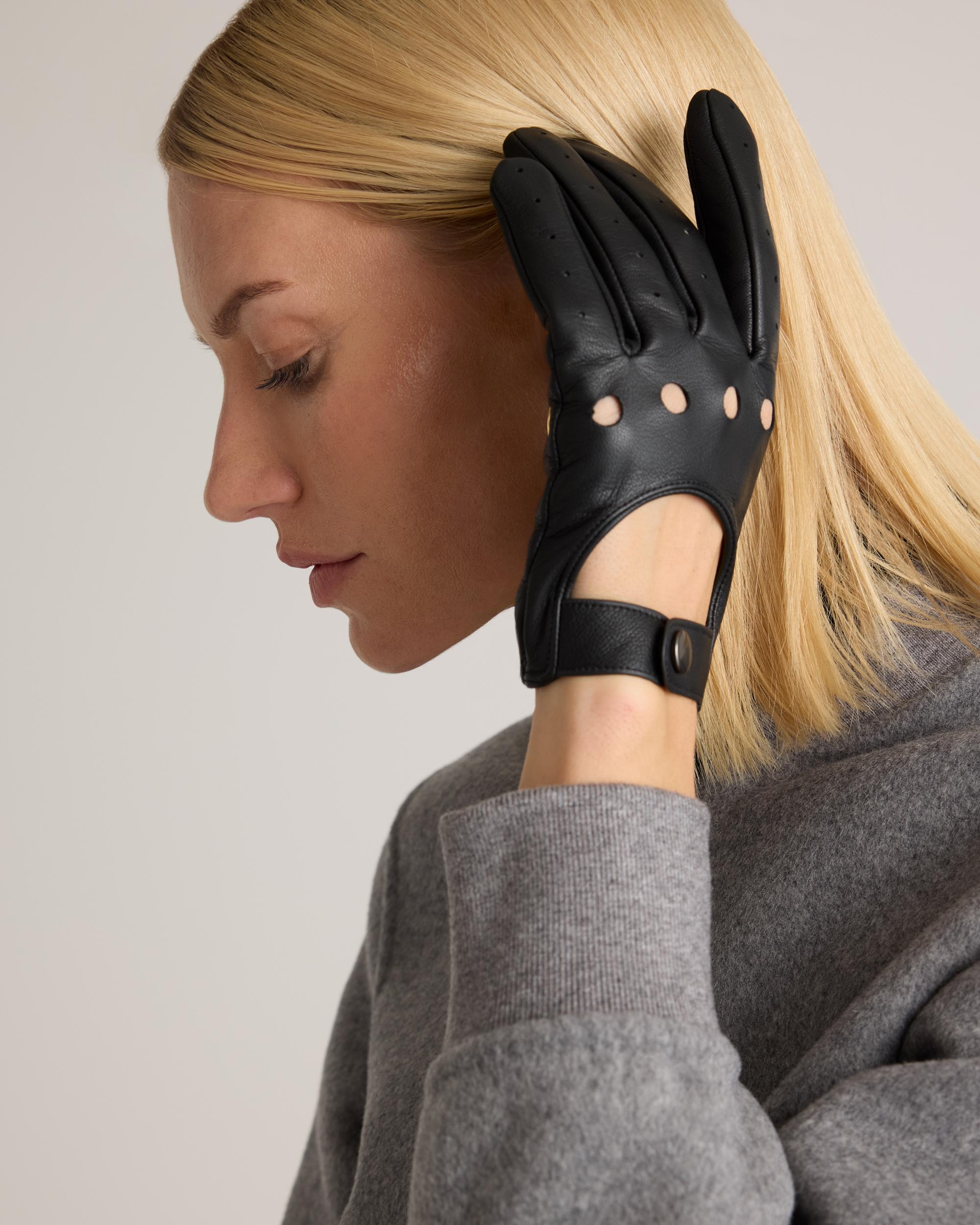 Quince | Women's Italian Leather Driving Gloves Product Image