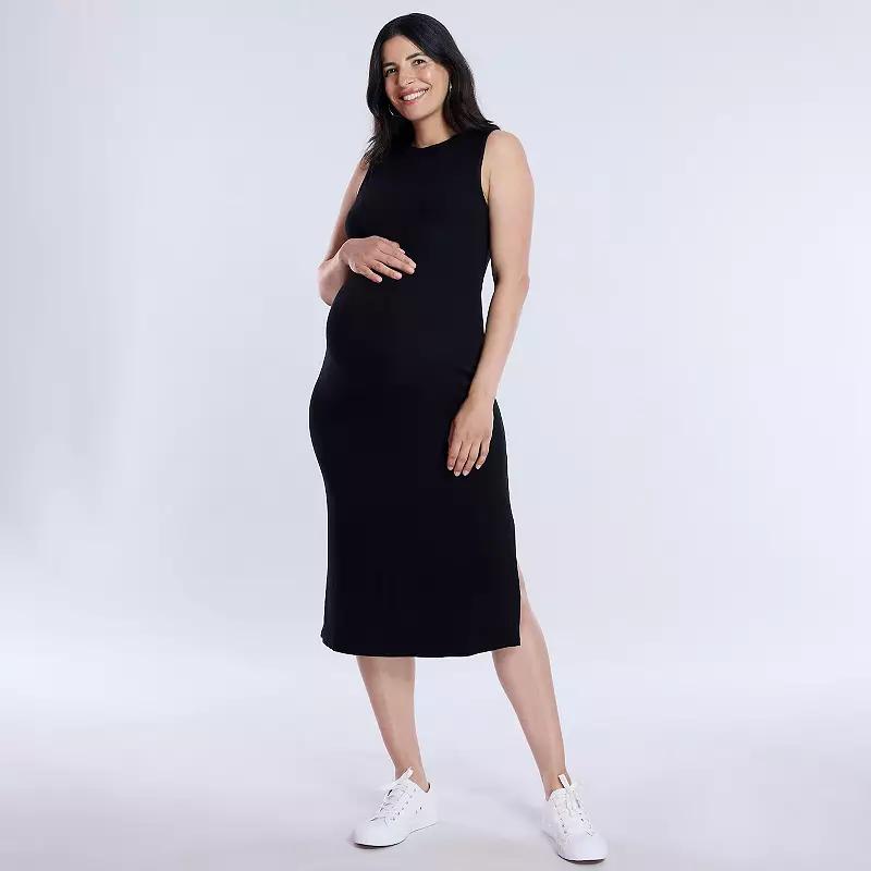 Maternity Motherhood® Rib Knit Midi Dress, Women's,  Product Image