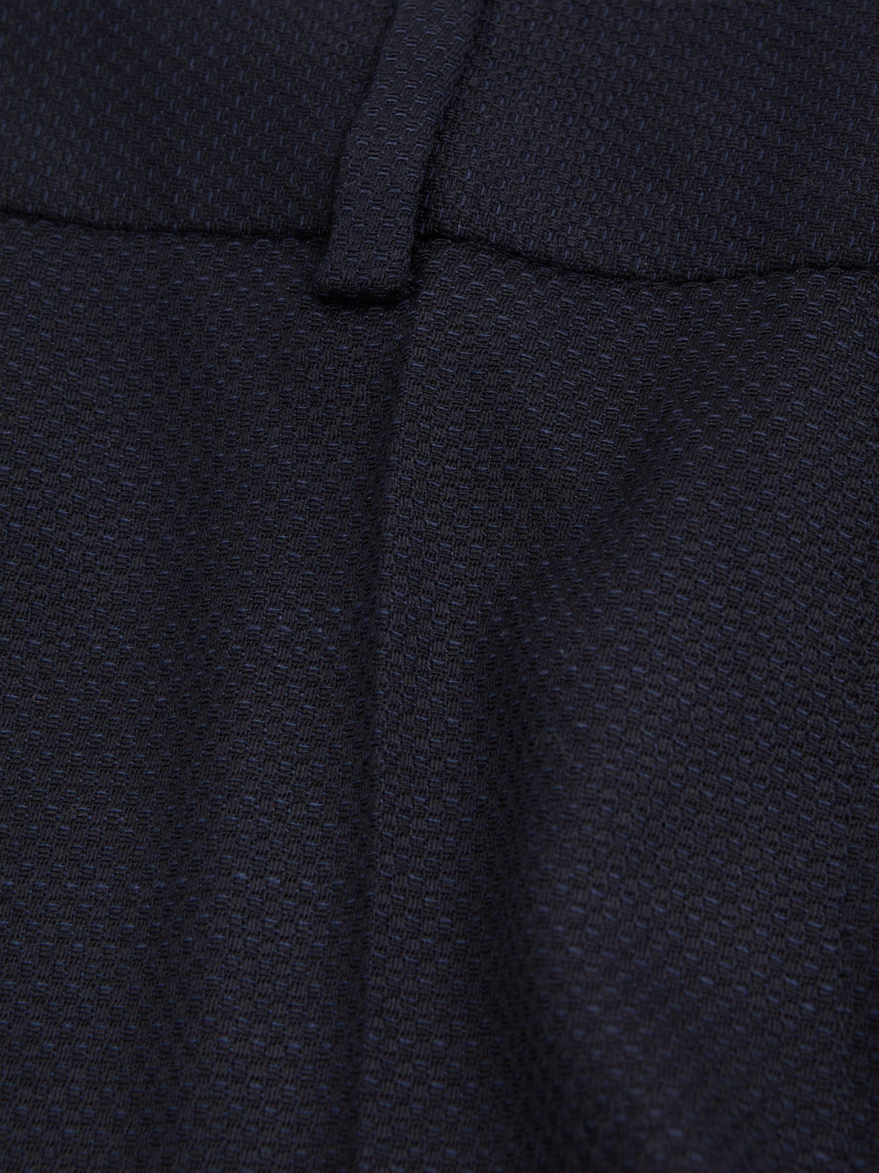 Petite Textured Slim Fit Suit Trousers in Navy Product Image
