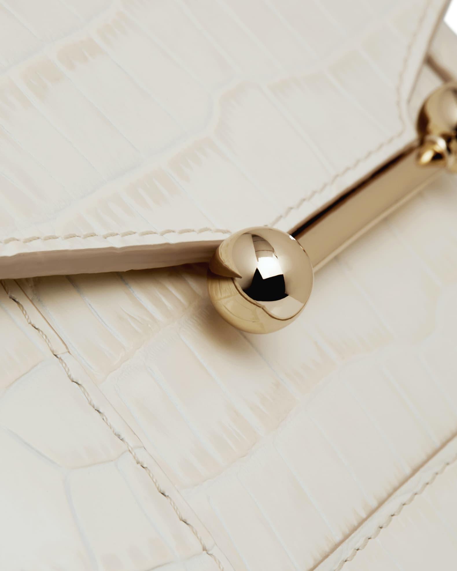 Mosaic Nano Croc Leather Top-Handle Bag Product Image