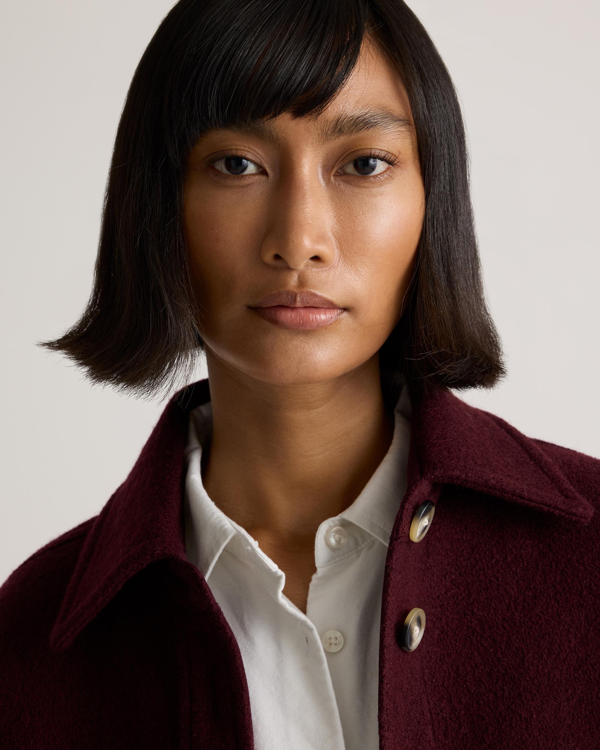 Quince | Women's 100% Merino Wool Long Shirt Jacket Size XS Product Image