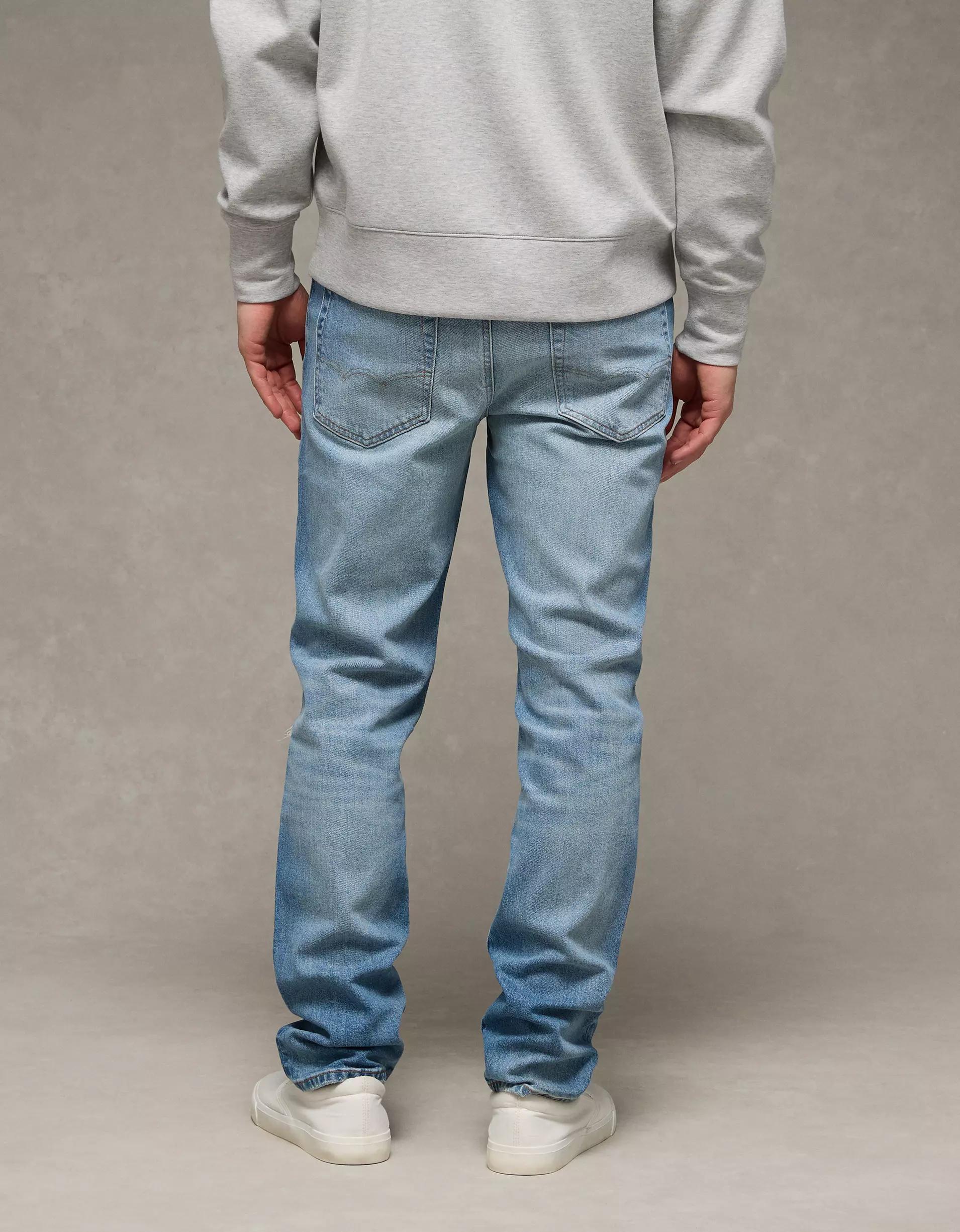 AE EasyFlex +TENCEL™ Fibers Patched Slim Straight Jean Product Image