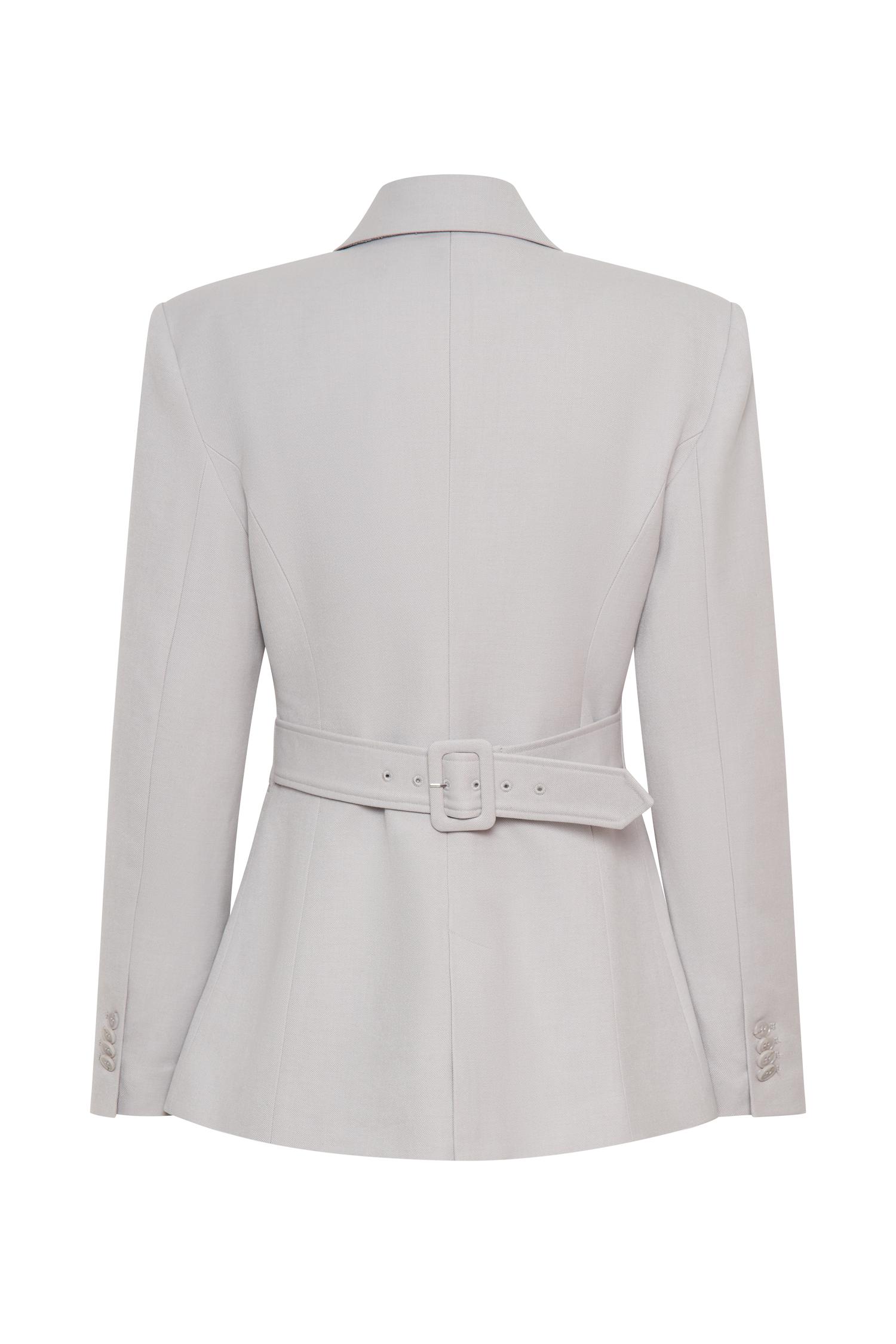 Bellamy Cinched Blazer - Grey Product Image