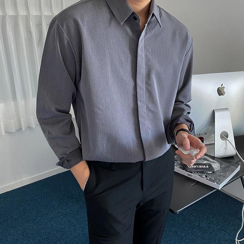 RT No. 3020 GRAY COLLAR SHIRT Product Image