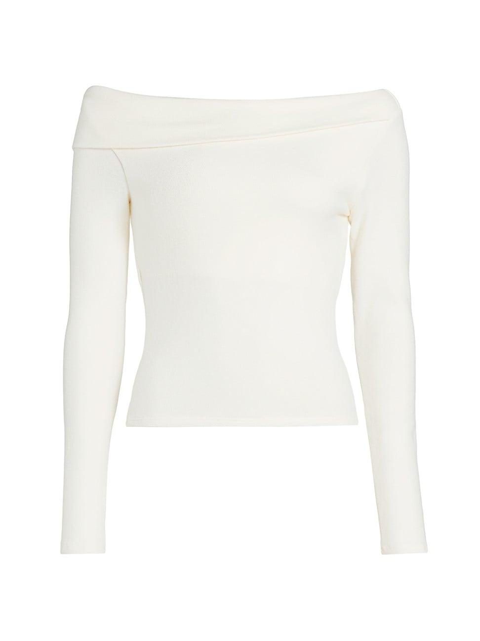 Womens Elio Knit Off-the-Shoulder Long-Sleeve Top Product Image