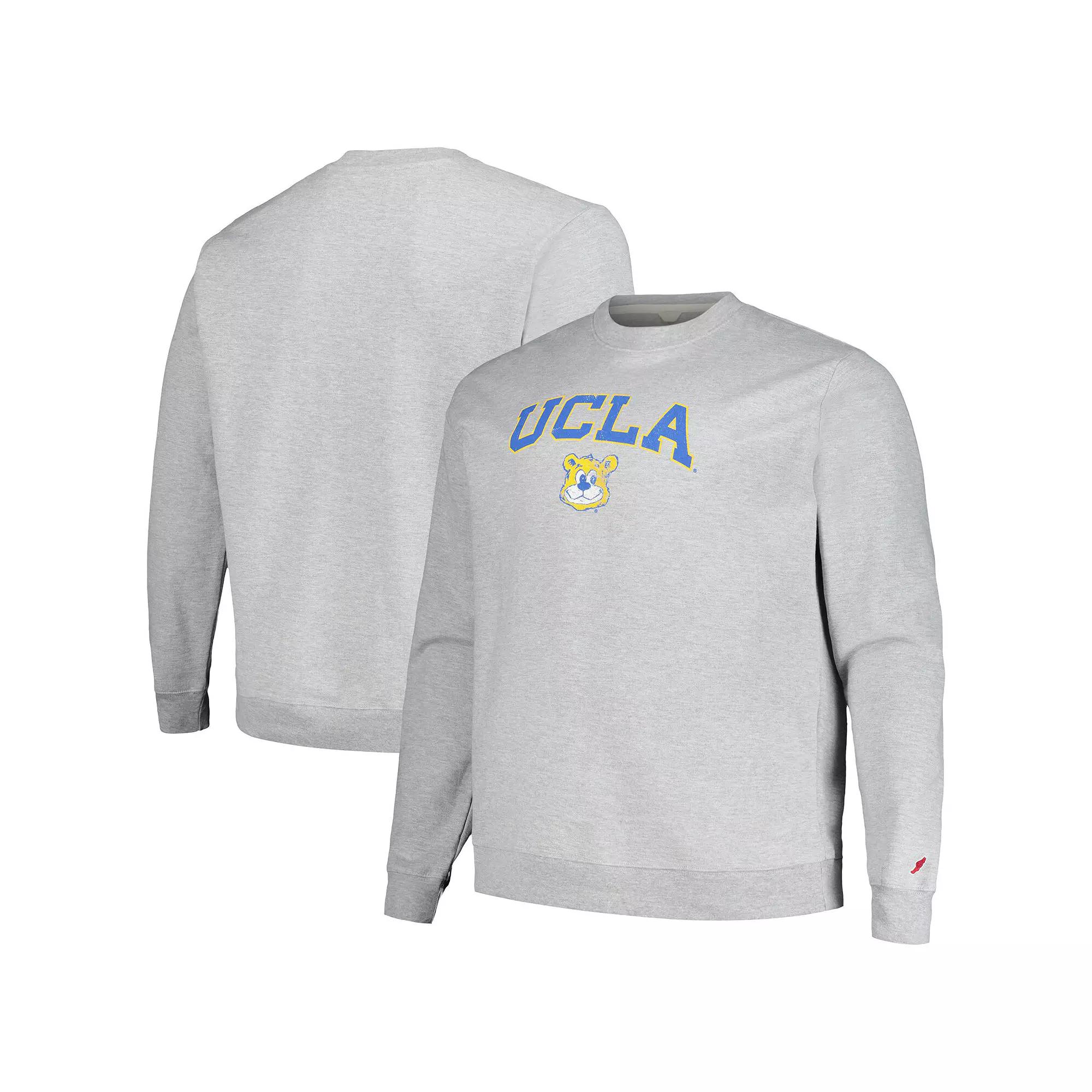 Men's League Collegiate Wear Heather Gray UCLA Bruins Tall Arch Essential Pullover Sweatshirt,  Product Image