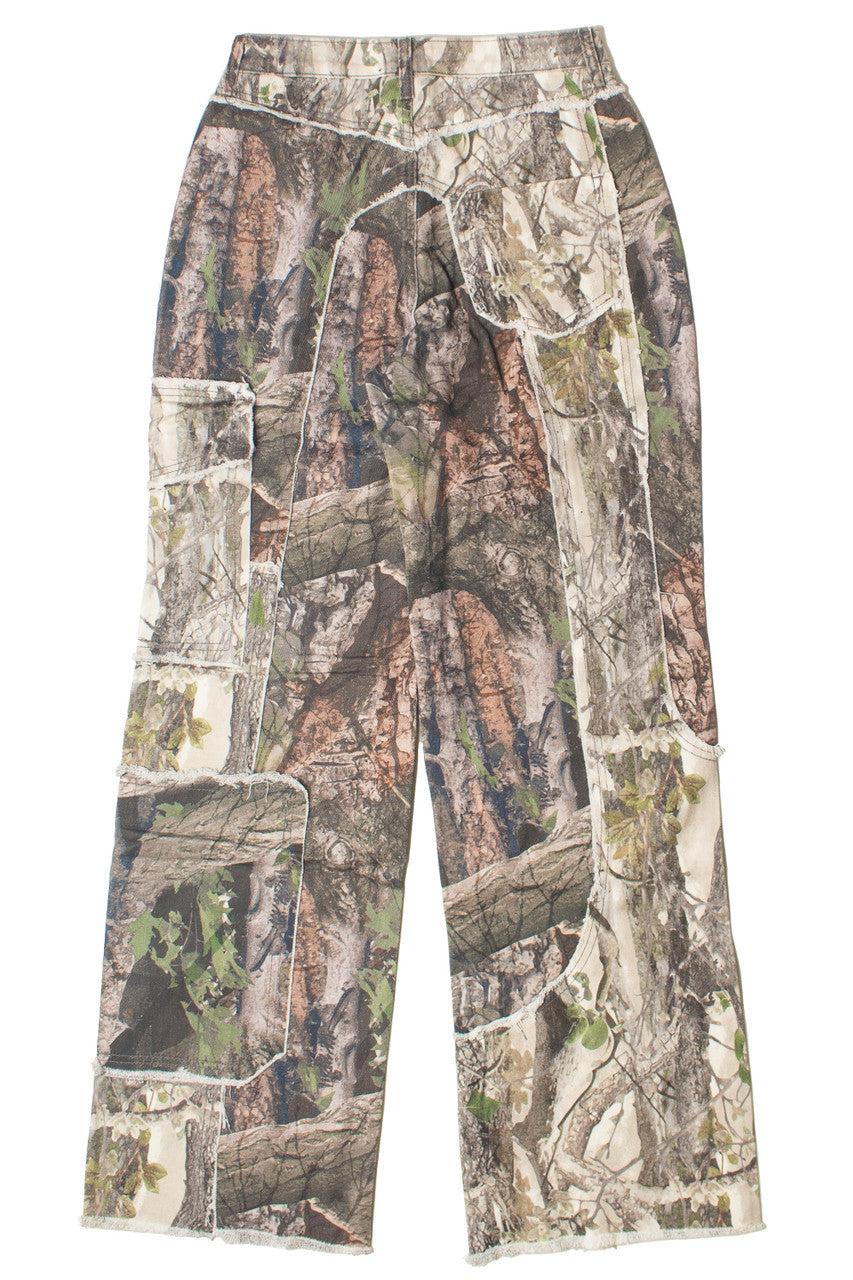 Patchwork Woodland Camo Jeans Product Image